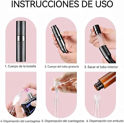 Perfumero Lujo 10ml Diamantes Rojo