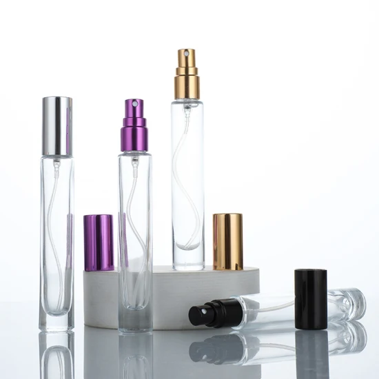10ml-15ml-Mini-Round-Square-Clear-Refillable-Perfume-Glass-Bottle-Skincare-Packaging-Bottles-Perfume-Decants Botella de Cristal 10ml