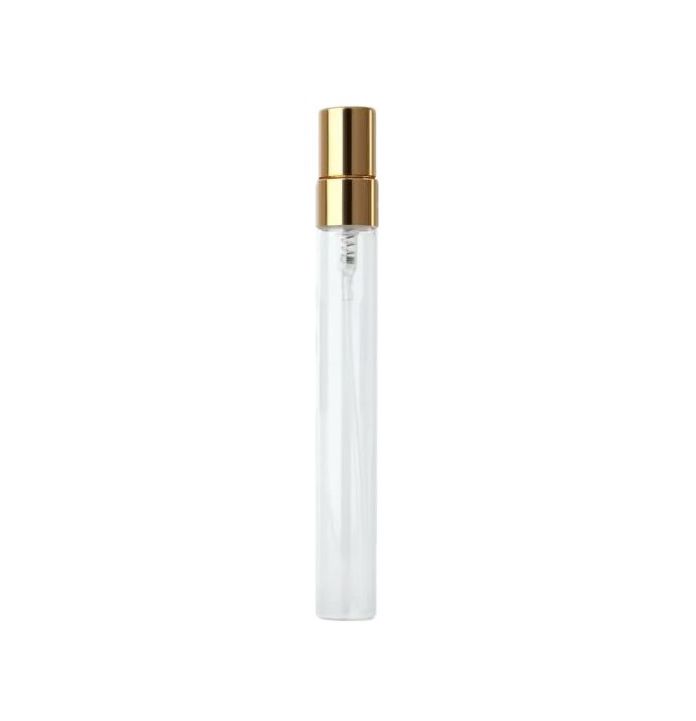 Botella De Cristal 10ml Con Tapa Metalica Dorado
