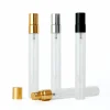 Botella De Cristal 10ml Con Tapa Metalica Negro