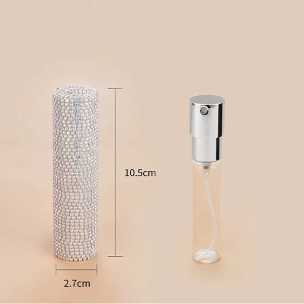 Perfumero Lujo 10ml Diamantes Rojo