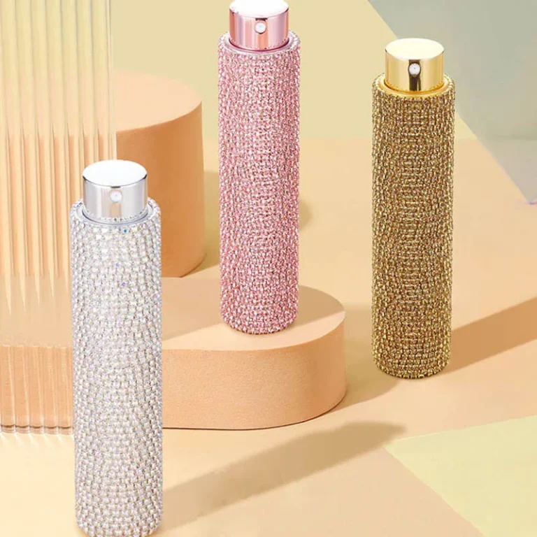 Perfumero Lujo 10ml Diamantes Rosas