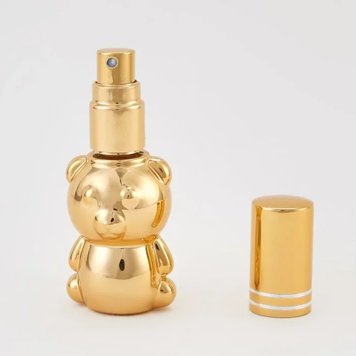 Perfumero Oso 8ml Tapa Metálica Plata