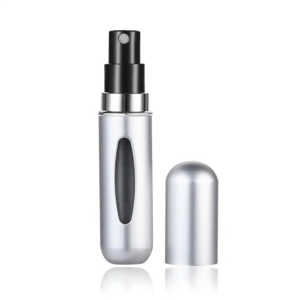 Perfumero 5ml Autorecargable Plata Mate