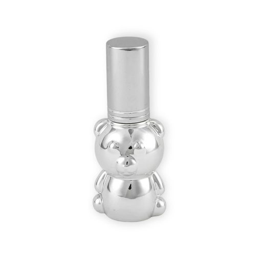 Perfumero Oso 8ml Tapa Metálica Plata