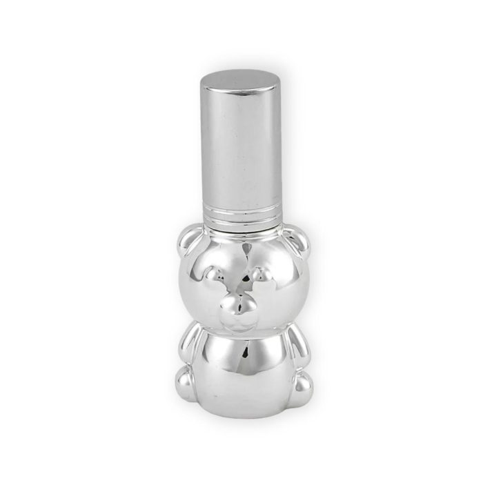 Perfumero Oso 8ml Tapa Metálica Plata