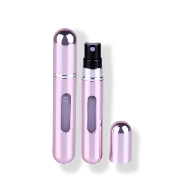 Perfumero 8ml Autorecargable Rosa Metalico