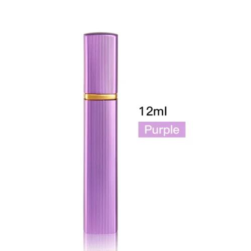 Perfumero Cuadrado 12ml Metalico Morado