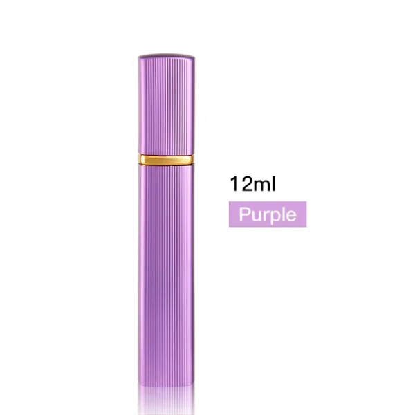 Perfumero Cuadrado 12ml Metalico Morado
