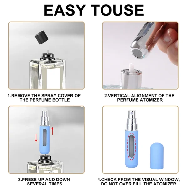 Paquete 3 Perfumeros 8ml Autorecargable Mix Color