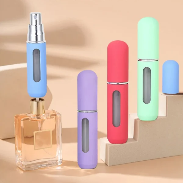 Perfumero 5ml Autorecargable Azul Pastel Mate