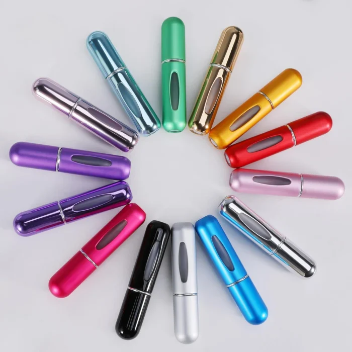 Paquete 100 Perfumeros 5ml Mix Color Autorecargable Mayoreo