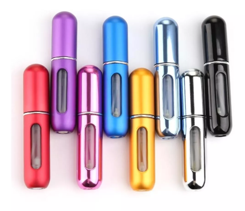 Paquete 5 Perfumeros 5ml Mix Color Autorecargable