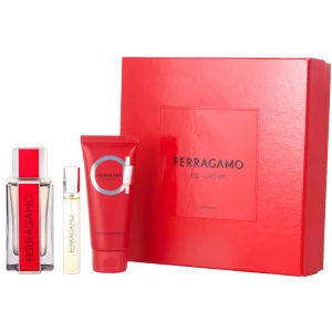Salvatore Ferragamo Set Red Leather 100ml + 10ml + Shampoo