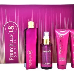 Perry Ellis Set 18 Orchid 4 piezas