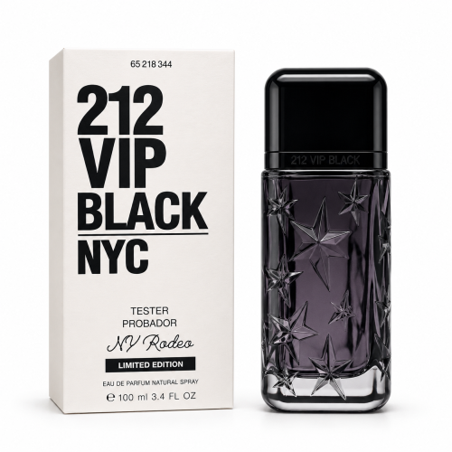 Tester Carolina Herrera 212 Vip Black Rodeo 100ml