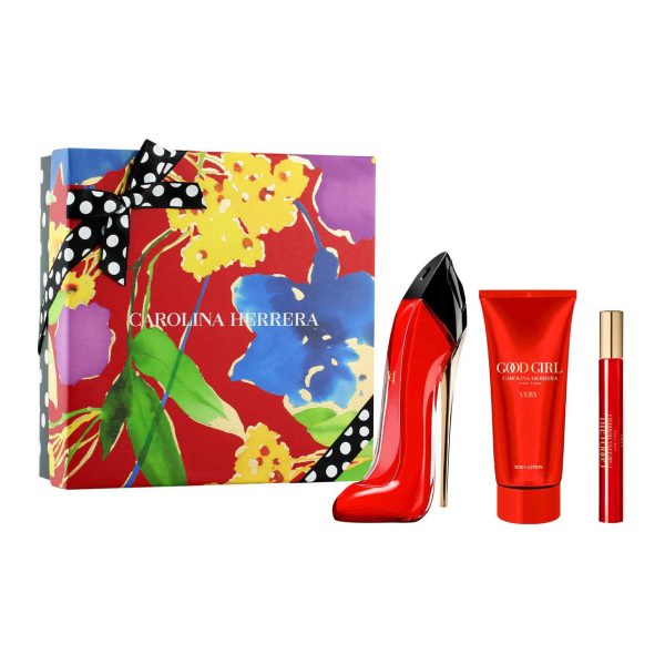 MGODGVSET3__16276 Carolina Herrera Good Girl Very 80ml + 10ml + Crema Caja Puntos