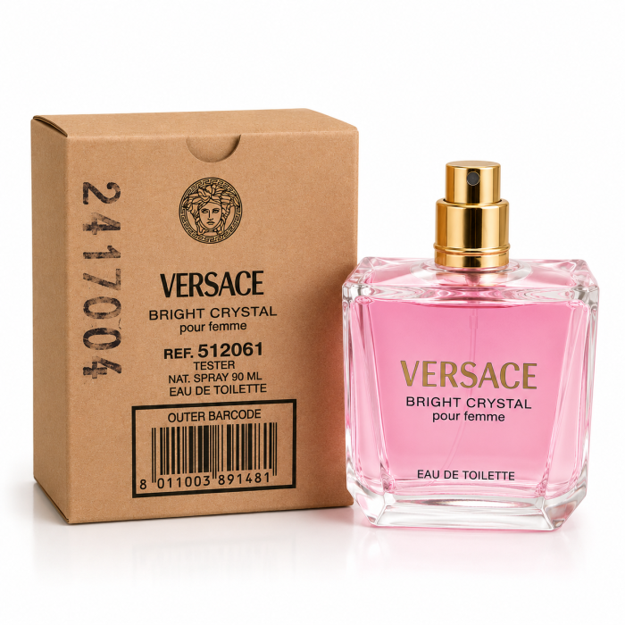Tester Sin Tapa Versace Bright Crystal EDT 90ml