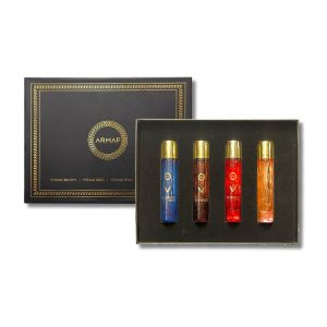 102766 Armaf Set Viales Voyage Brown 15ml + Voyage Blue 15ml + Voyage Titan 15ml + Voyage Hawaii 15ml