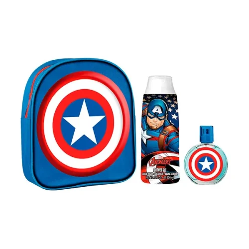 Disney Set Perfume Capitán America + Gel de Ducha + Mochila
