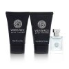 Versace Set Eau de Perfume 5ml + Shampoo Para Cabello y Cuerpo 25ml + Balsamo Para despues de Afeitar 25ml