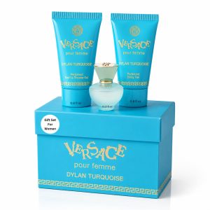 Versace Dylan Turquoise Mini Eau de Parfum 5ml + Gel de Ducha 25ml + Crema 25ml