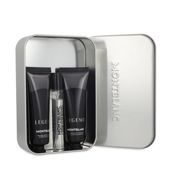Montblanc Set Lata Perfume Eau de Tocador 7.5ml + Gel de Ducha 30ml + Crema para Despues de Afeitar 30ml