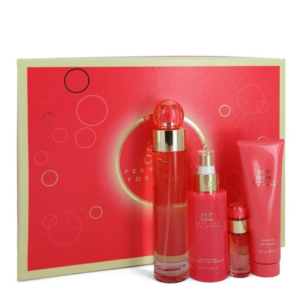 perry-ellis-360-coral-body-mist-gel-mini Perry Ellies Set 360° Red Dama 4 piezas